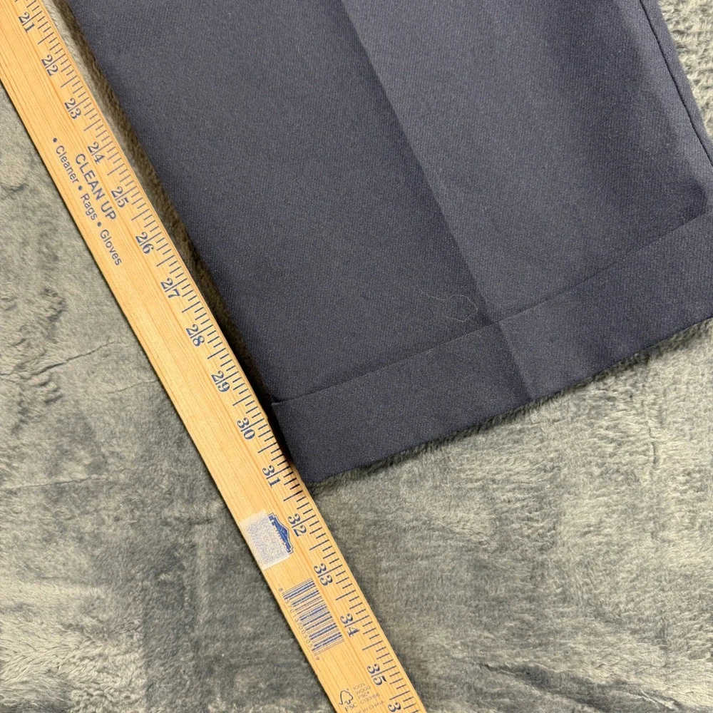 Dockers Pleated Dress Pants Mens 38x32 Navy Blue Cuffed‎ 921150718